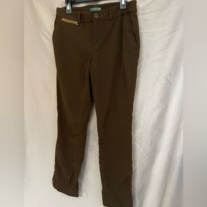 Ralph Lauren Petite Size 4 Brown Dress Pants Women